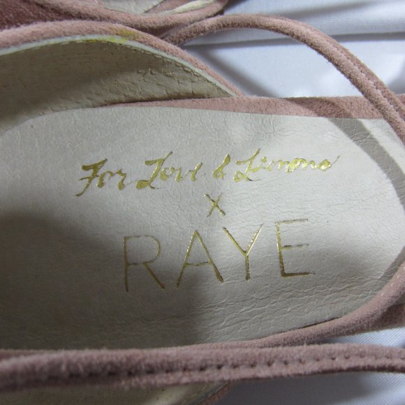 Raye x For Love & Lemons Blush PALOMA Flats 36.5 - Picture 7 of 8